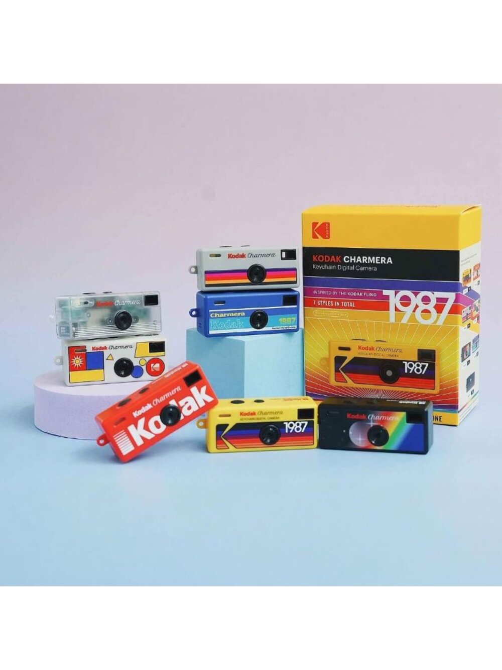 Mini Digital Camera Keychain - Random Style, Fun Gift, Collectible Accessory - Picture 3 of 9